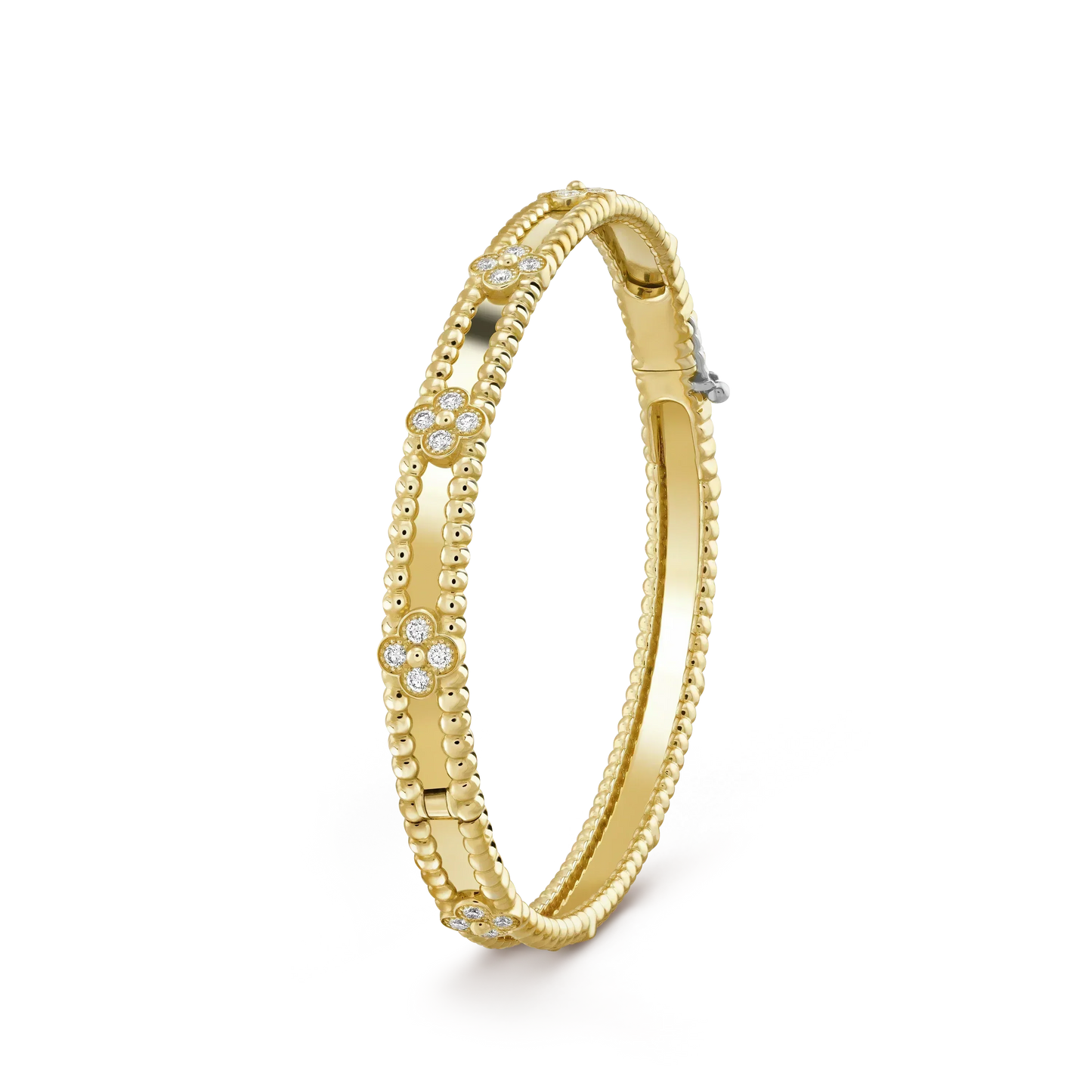 [Everoly JW]CLOVER BRACELET 4MM DIAMONDS