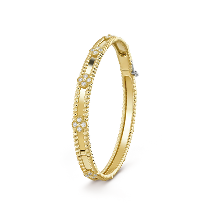 [Everoly JW]CLOVER BRACELET 4MM DIAMONDS