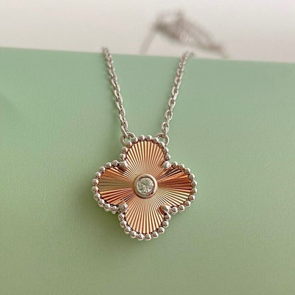 [Everoly JW]CLOVER 15MM DIAMOND LASER NECKLACE- CHRISTMAS 2024 SPECIAL EDITION