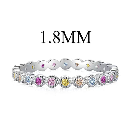 [Everoly JW]Unique Scintillating Round Cut Daily Ring