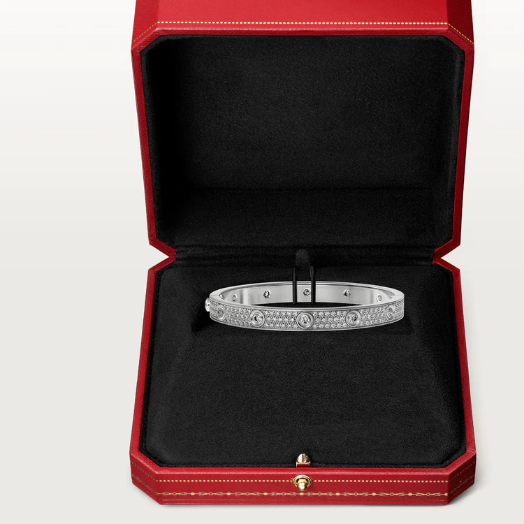 [Everoly JW]LOVE BRACELET 6.1MM DIAMOND-PAVED 10 BIG DIAMONDS