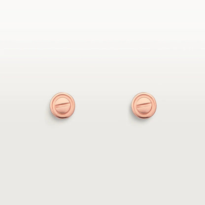 [Everoly JW]LOVE EARRINGS PINK GOLD 10MM
