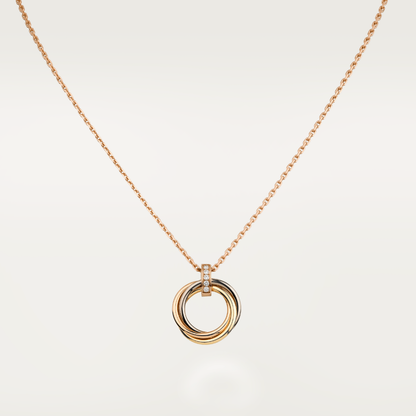 [Everoly JW]TRINITY NECKLACE GOLD  DIAMONDS