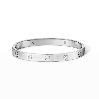 [Everoly JW]LOVE BRACELET 6.1MM 4 DIAMONDS