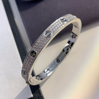 [Everoly JW]LOVE BRACELET 6.1MM DIAMOND-PAVED CERAMIC