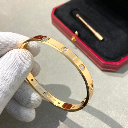 [Everoly JW]LOVE BRACELET 6.1MM 10 DIAMONDS