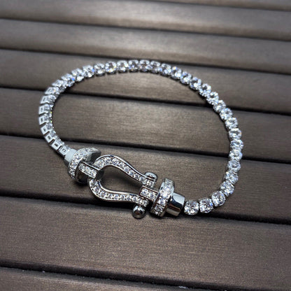 [Everoly JW]FORCE  HORSESHOE  DIAMOND TENNIS BRACELET
