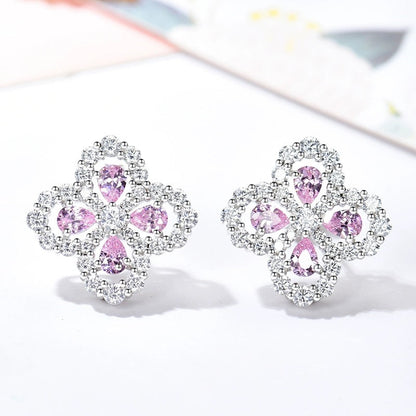 [Everoly JW]LOOP EARRINGS FULL MOTIF DIAMOND 16MM