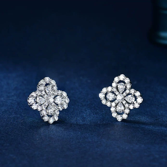[Everoly JW]LOOP EARRINGS FULL MOTIF DIAMOND 16MM