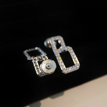 [Everoly JW]LINKS MEDIUM EARRINGS DIAMOND