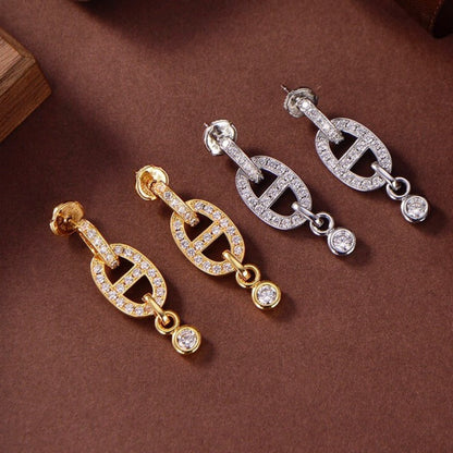 [Everoly JW]HM CHAINE DIAMOND EARRINGS