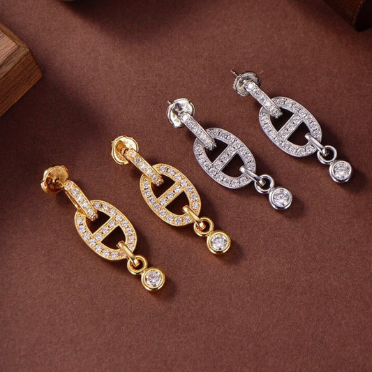 [Everoly JW]HM CHAINE DIAMOND EARRINGS