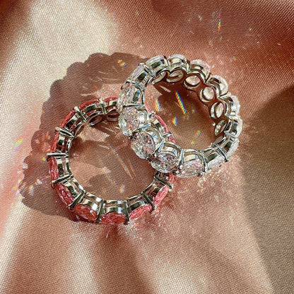 [Everoly JW]Dainty Elongated Cushion Cut Tennis Ring