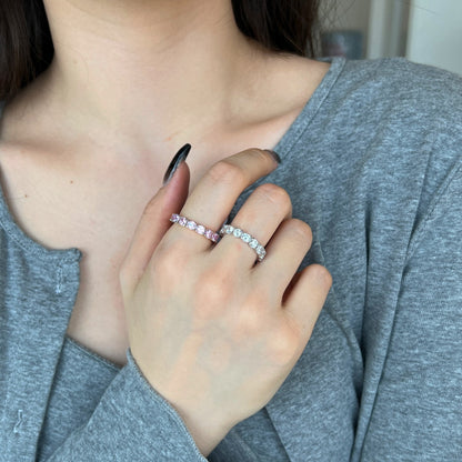 [Everoly JW]Eternity Round Cut Tennis Ring