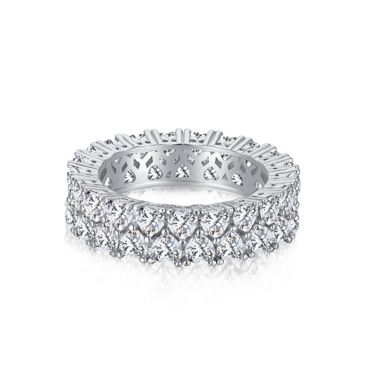 [Everoly JW]Sparkling Full Heart Ring