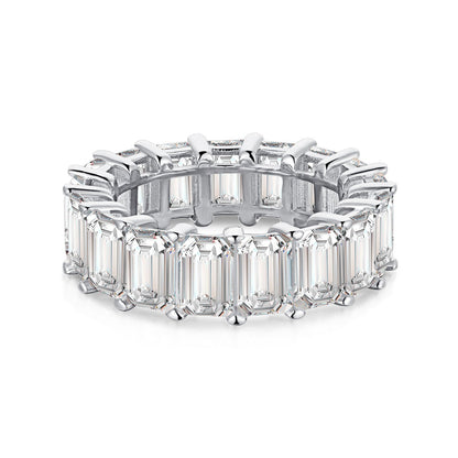 [Everoly JW]0.75 Carat Elegant Emerald Cut Tennis Ring