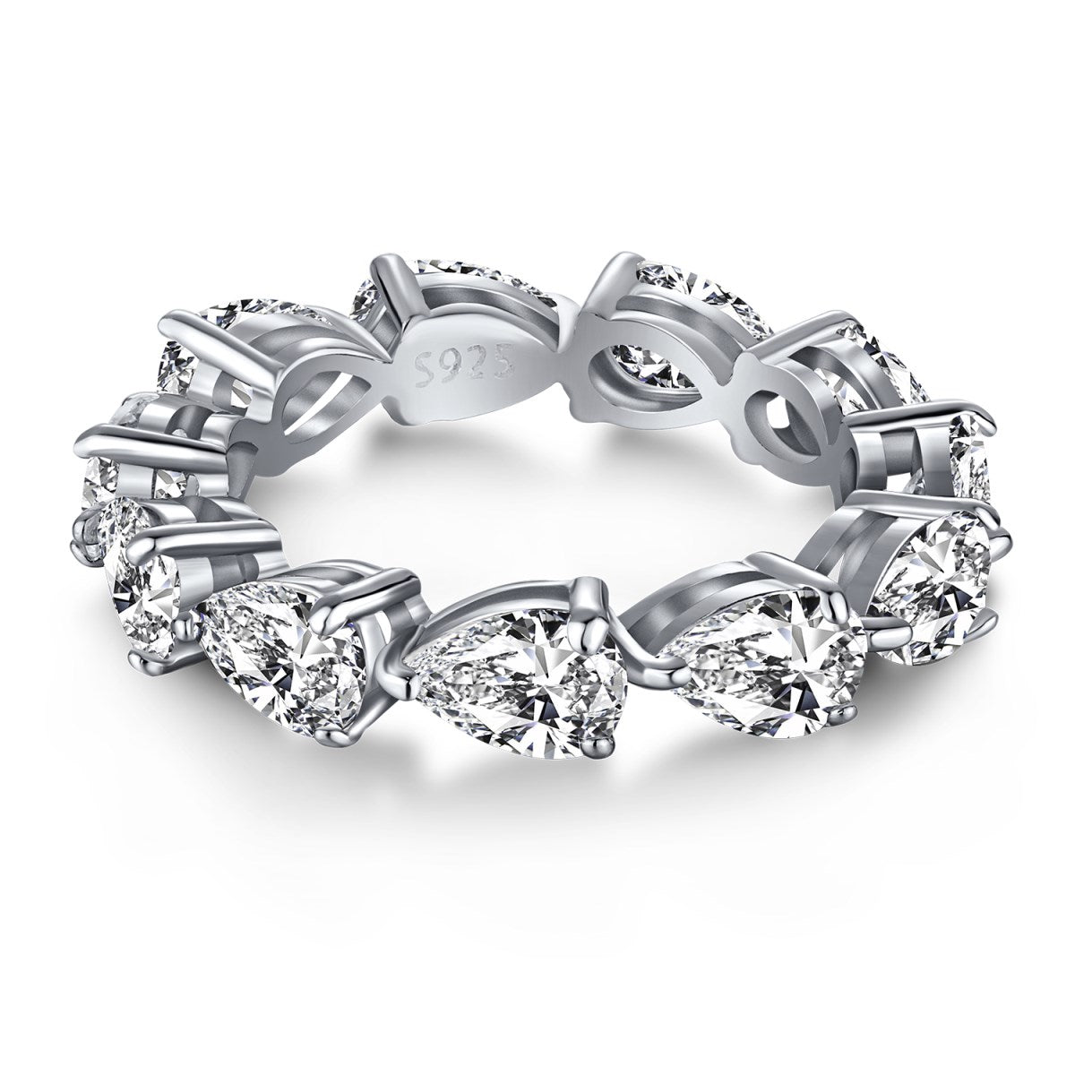 [Everoly JW]Exquisite Pear Cut Tennis Ring