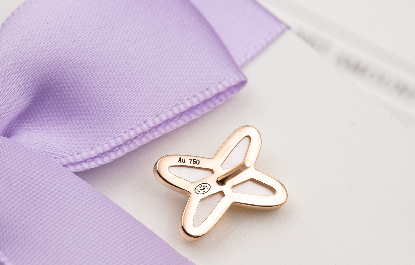 [Everoly JW]JEUX DE WHITE MOP PINK GOLD DIAMOND EARRINGS