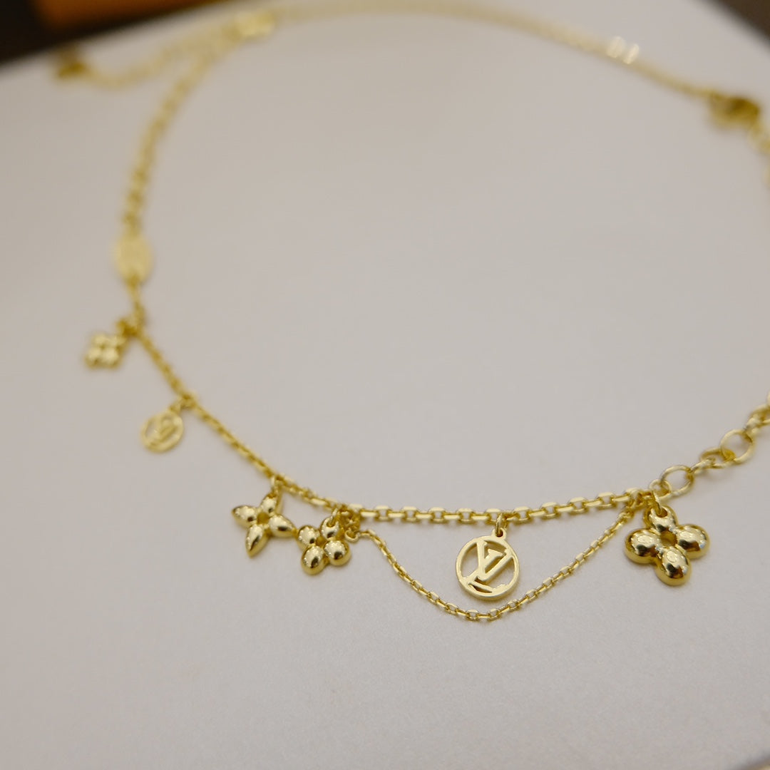 [Everoly JW]BLOOMING SUPPLE NECKLACE BRASS