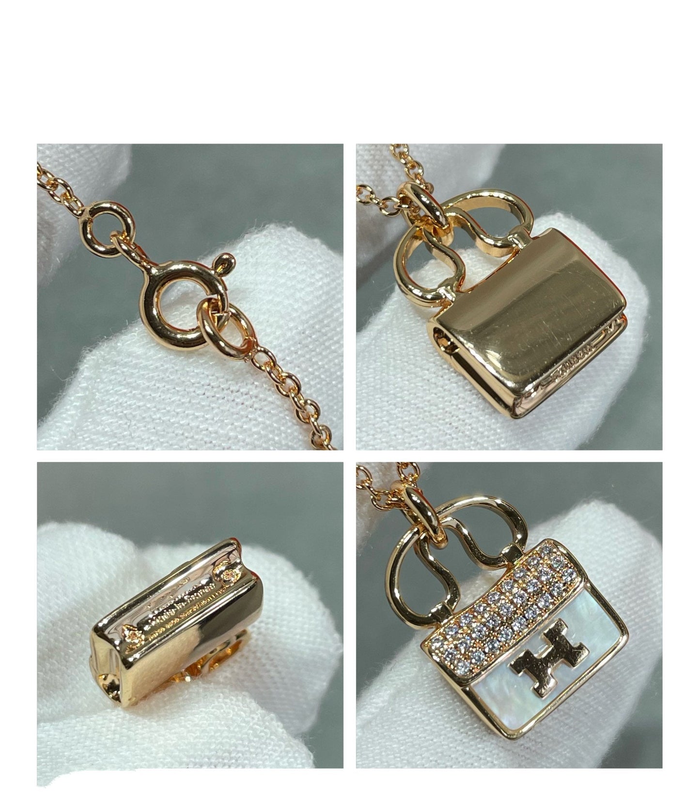 [Everoly JW]H CIRCE MOISSANITE PENDANT NECKLACE GOLD