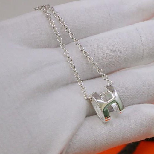 [Everoly JW]HM NECKLACE H LETTER OVAL SERIES