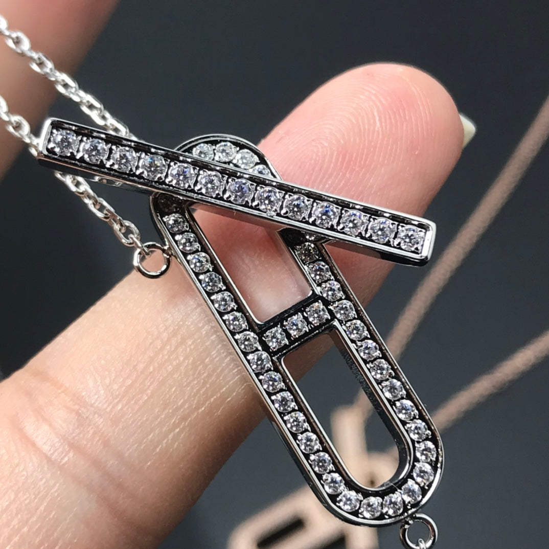 [Everoly JW]HM NECKLACE PLATINUM ROSE GOLD DIAMOND