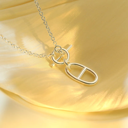 [Everoly JW]HM CHAINE D'ANCRE PENDANT NECKLACE STERLING SILVER
