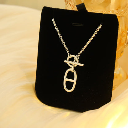 [Everoly JW]HM CHAINE D'ANCRE PENDANT NECKLACE STERLING SILVER