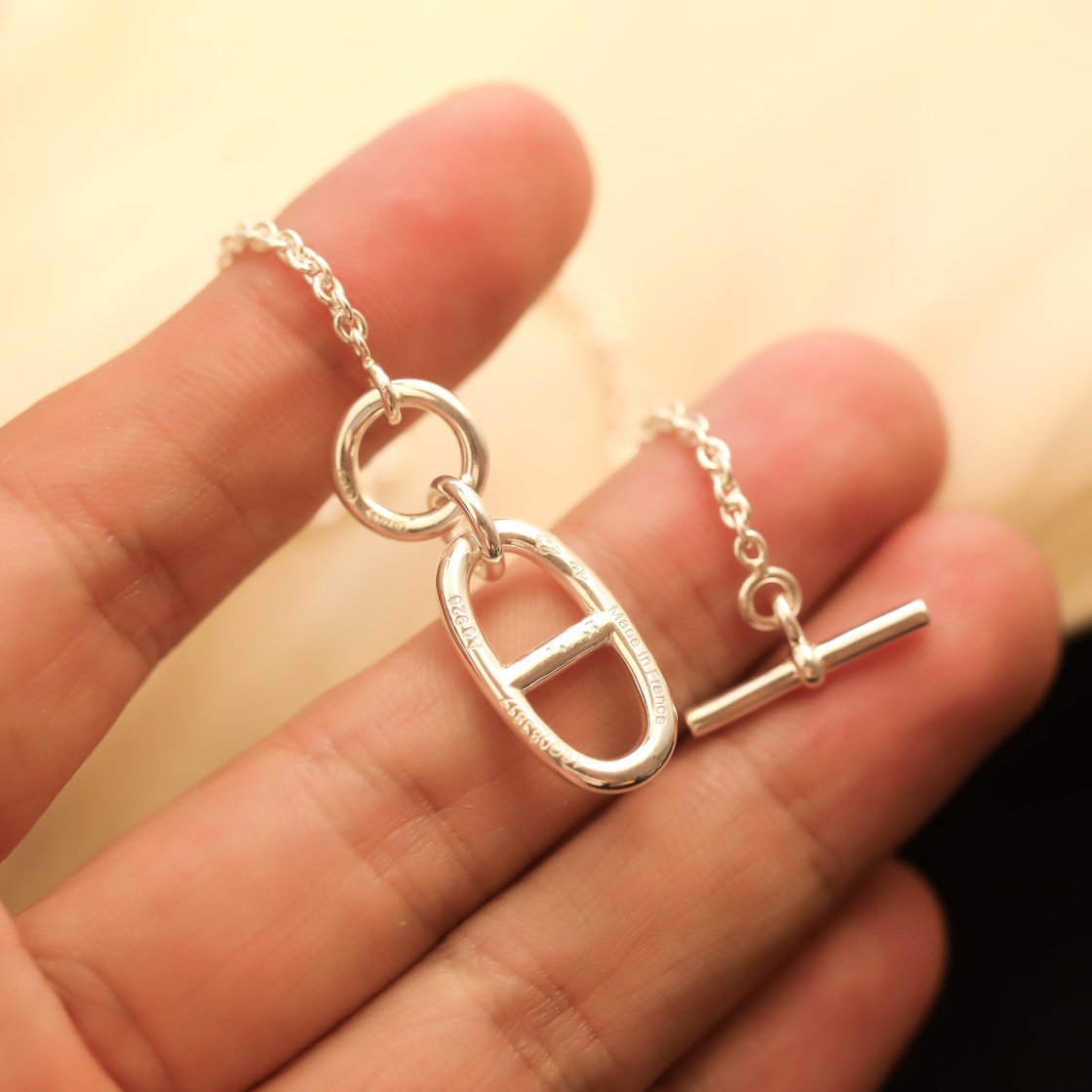 [Everoly JW]HM CHAINE D'ANCRE PENDANT NECKLACE STERLING SILVER