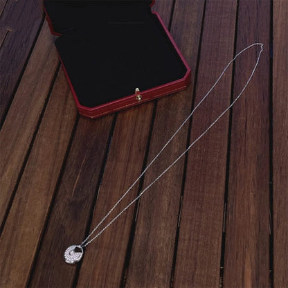 [Everoly JW]AMULETTE SILVER FULL DIAMOND NECKLACE