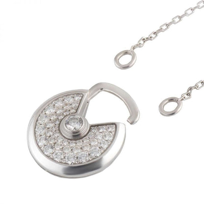 [Everoly JW]AMULETTE SILVER FULL DIAMOND NECKLACE
