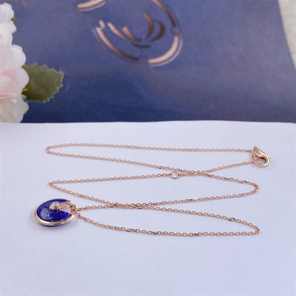 [Everoly JW]AMULETTE ROSE GOLD AGATE NECKLACE