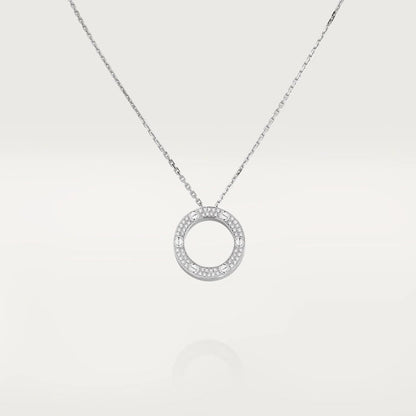 [Everoly JW]LOVE NECKLACE ADJUSTABLE SILVER