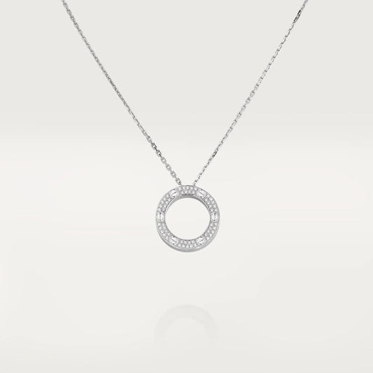 [Everoly JW]LOVE NECKLACE ADJUSTABLE SILVER