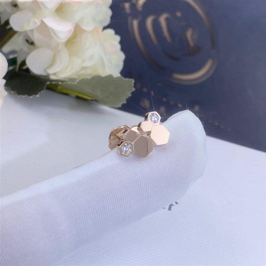 [Everoly JW]BEE LOVE PINK GOLD DIAMOND EARRINGS