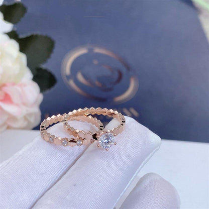 [Everoly JW]BEE LOVE RING PINK GOLD 1 DIAMOND