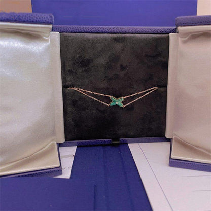 [Everoly JW]JEUX BRACELET MALACHITE PINK GOLD 1 DIAMOND