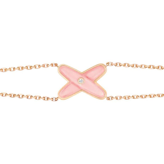 [Everoly JW]JEUX BRACELET PINK MOP PINK GOLD 1 DIAMOND