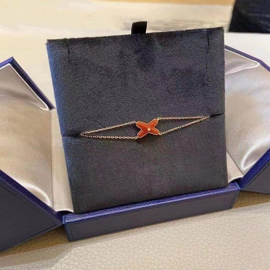 [Everoly JW]JEUX BRACELET CARNELIAN PINK GOLD 1 DIAMOND