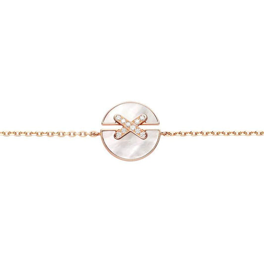 [Everoly JW]JEUX DE BRACELET MOP PINK GOLD DIAMONDS