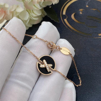 [Everoly JW]JEUX DE BRACELET ONYX PINK GOLD DIAMOND