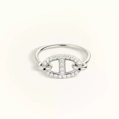 [Everoly JW]RONDE SMALL SILVER DIAMOND RING