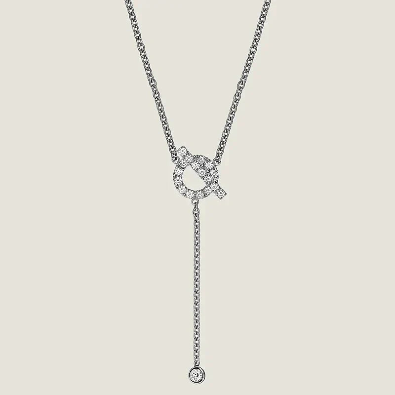 [Everoly JW]FINESSE SILVER DIAMOND NECKLACE