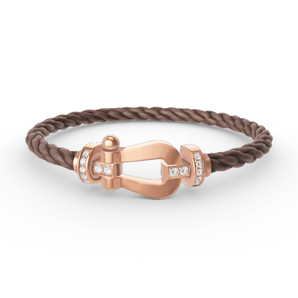 [Everoly JW]FORCE LARGE HORSESHOE HALF DIAMOND BRACELET ROSE GOLD