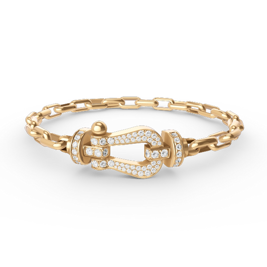 [Everoly JW]FORCE LARGE HORSESHOE CLASP  METAL BRACELET