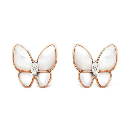 [Everoly JW]BUTTERFLY MOP DIAMOND EARRINGS