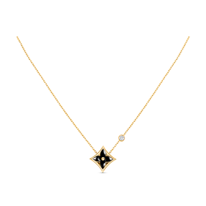 [Everoly JW]STAR BLACK MOP NECKLACE