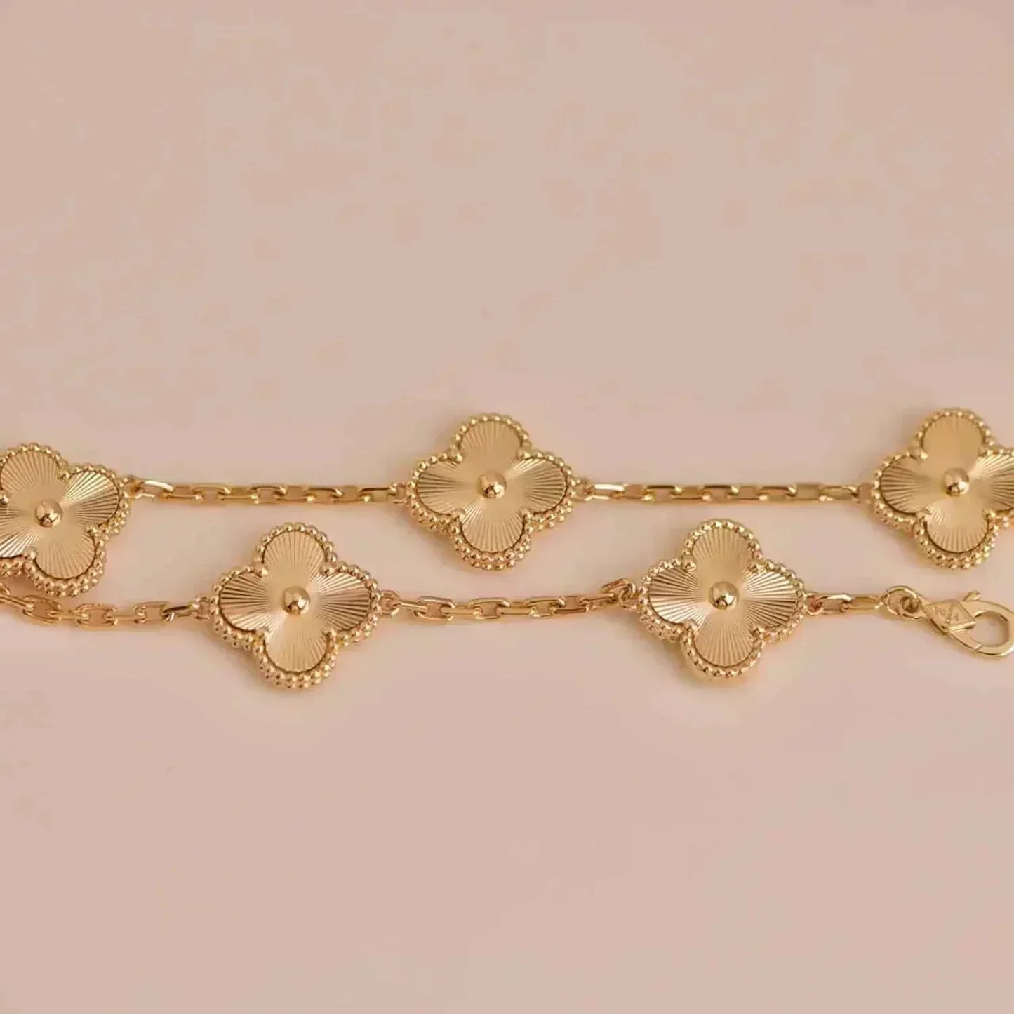 [Everoly JW]CLOVER 5 FLOWERS LASER BRACELET
