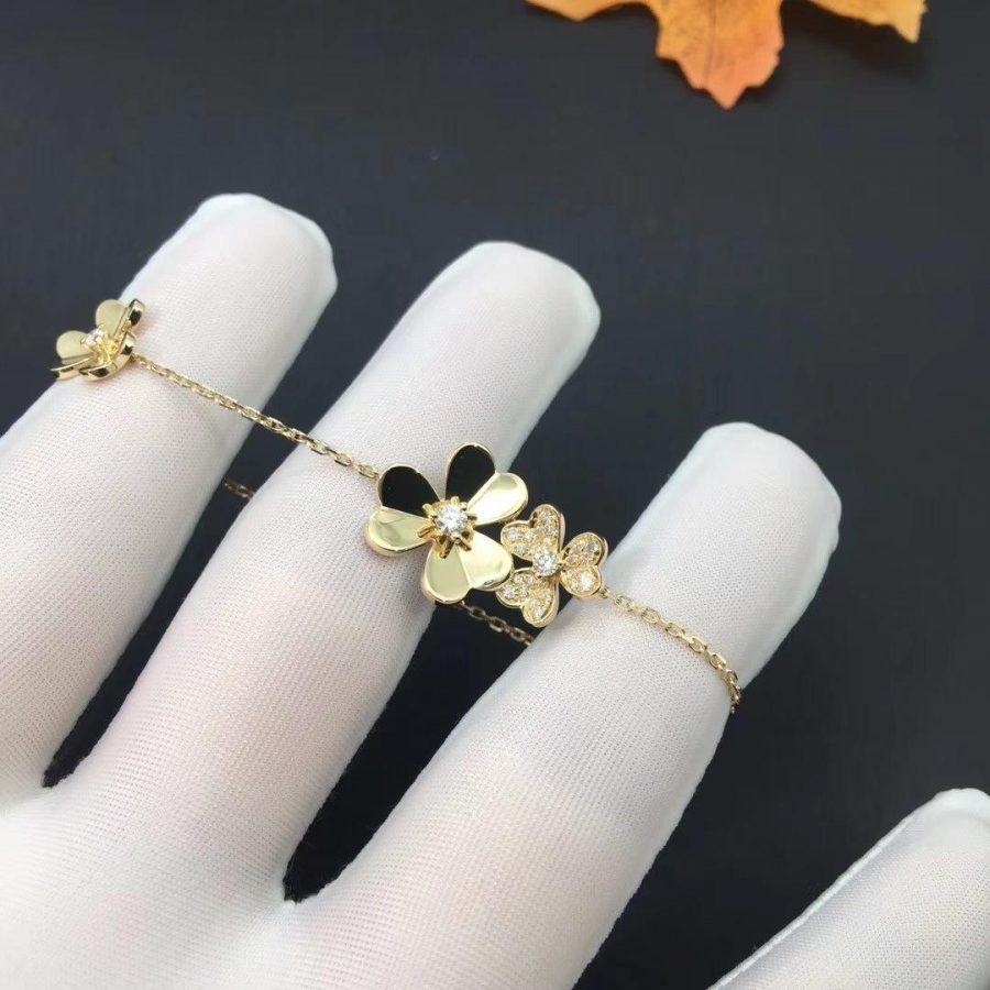 [Everoly JW]FRIVOLE GOLD 5 FLOWERS BRACELET