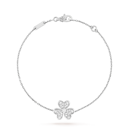 [Everoly JW]FRIVOLE SILVER FLOWER DIAMOND BRACELET
